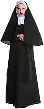 Amazon.com: JJ-GOGO Nun Costume Women - Adult Sexy Halloween Hood