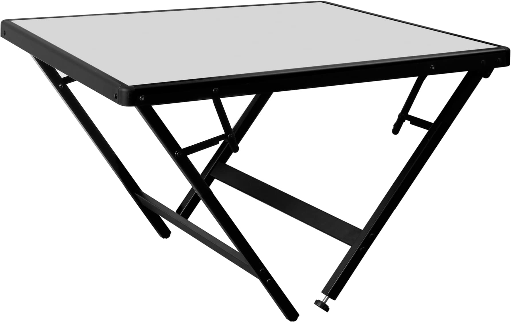 BRUNNER 0406101N Torun 2, Tavolo da Esterni con Ripiano in Alluminio e Gambe Pieghevoli in Acciaio, Compatto, Facile da Trasportare, Portata Max 30 kg