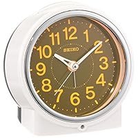 Amazon.co.jp: セイコー クロック 目覚まし時計 自動点灯 アナログ 集
