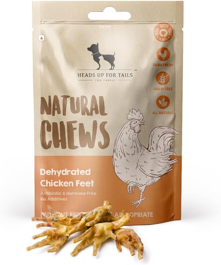 Heads Up For Tails HUFT Sara's Natural Chews Dehydrated Chicken Feet