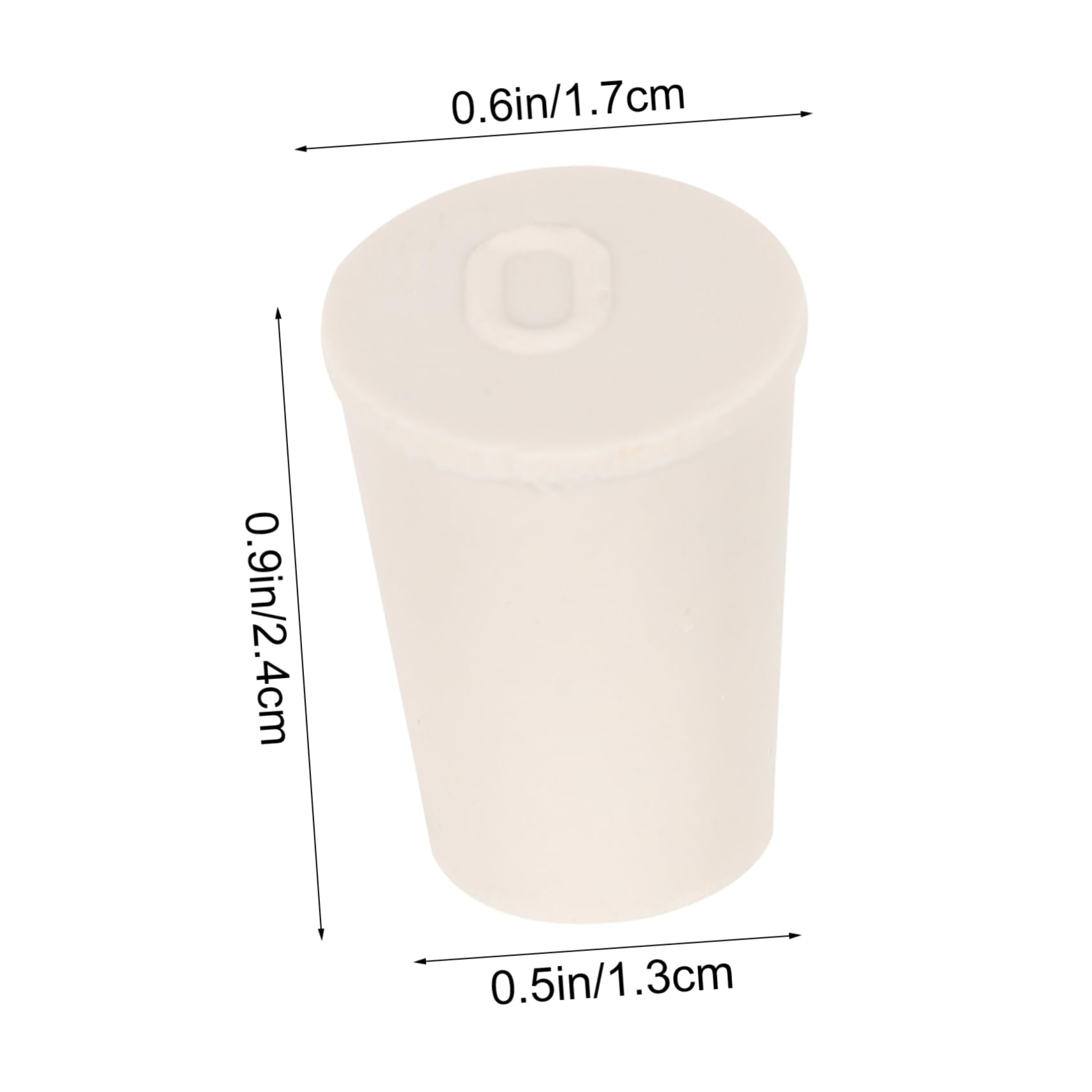 MUSISALY 50 Pcs Laboratory Rubber Plug Test Tube Sealing Tapered Flask Stopper and Waterproof Tube Stopper Cap