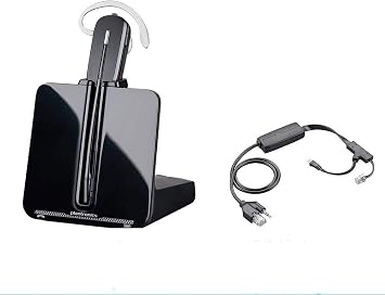 Plantronics-CS540 Convertible Wireless Headset with EHS Cable APP-51, Bundle for Polycom Phone Systems