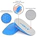 SQHT Heel Lift for Achilles Tendonitis, Heel Pain and Leg Length Discrepancy, Shoe Inserts for Men and Women (Blue&Beige, Small (1