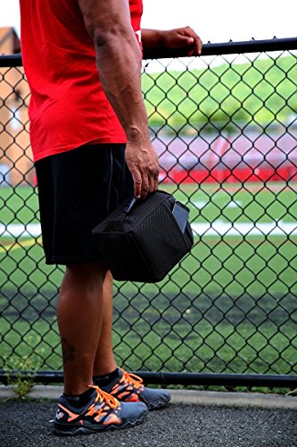 Isojug Insulated One Gallon Water Jug Holder With Isobrick Ice Pack And Shoulder Strap -Made In Usa (Black/Red Logo) #TOP3