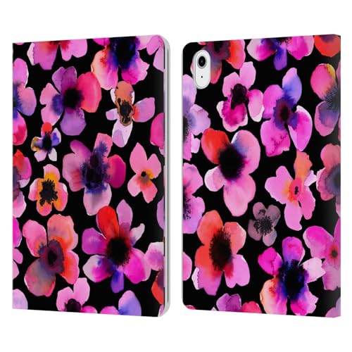 Étui Portefeuille iPad Air 11 avec Support et Fentes Cartes Motif Fleurs Ninola