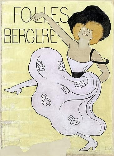 Poster Leonetto Cappiello Folies Bergères SERENDIPITP toile sans cadre 50x70 cm