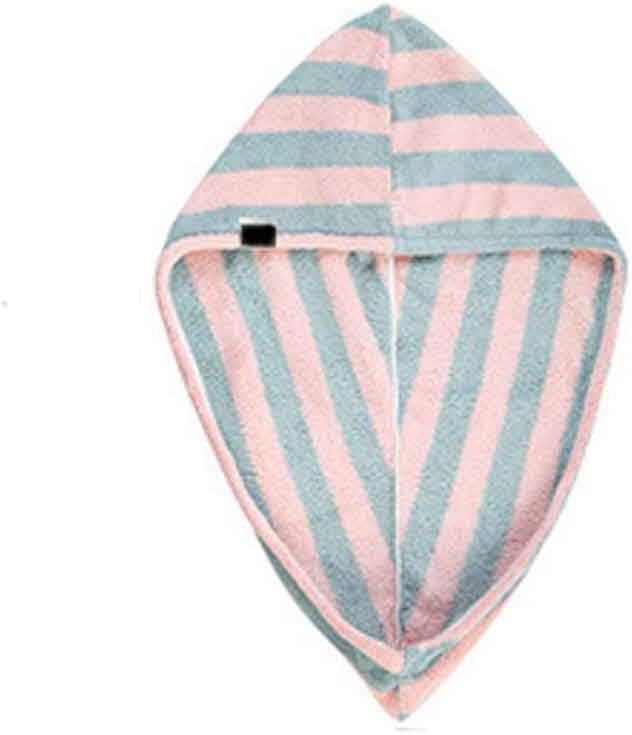 Hair Wrapped Towels Quickly Dry 1Pcs Portable Bathroom Accessories Hat Shower Cap Microfiber Turban Super Absorben(Double Color Ripple)