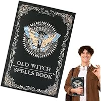 Genérico Libro de hechizos, cuaderno antiguo de hechizos reales,