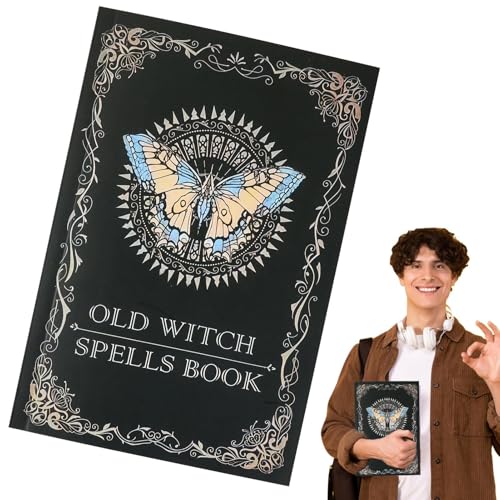 Genérico Libro de hechizos, cuaderno antiguo de hechizos reales,