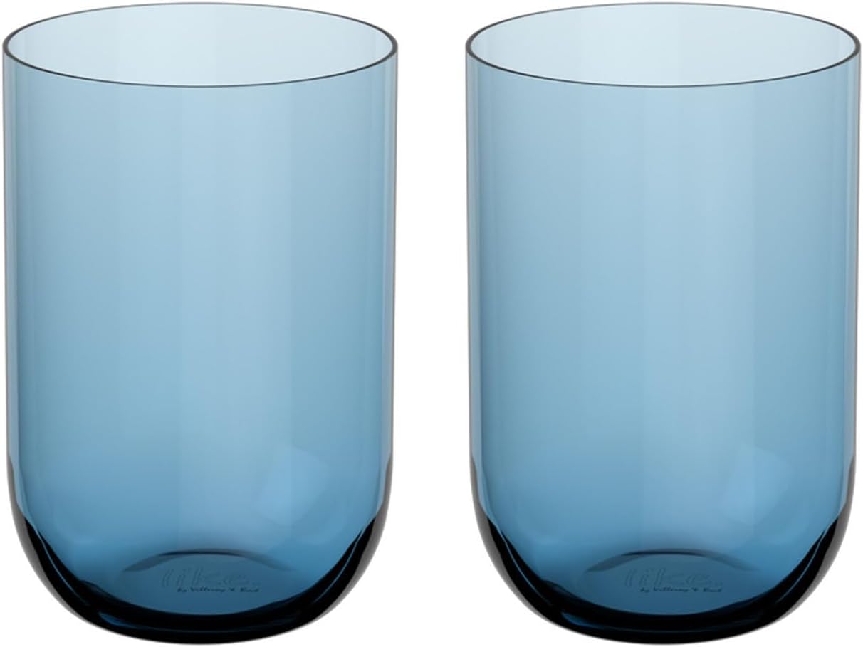 Villeroy & Boch 315833 Like Ice Pair Long Drink Glasses, Tumbler, Diameter Approx. 3.1 x Height 4.7 inches (8 x 12 cm), Capacity Approx. 13.5 fl oz (400 ml), Pair Glasses, Celebrations, Wedding Gifts