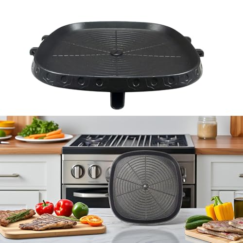 CHYIR Korean-Style Square Grill Pan with Maifan Stone Coated Surface,Non-Stick Smokeless Barbecue Stovetop Plate for Indoor Outdoor BBQ - Image 2