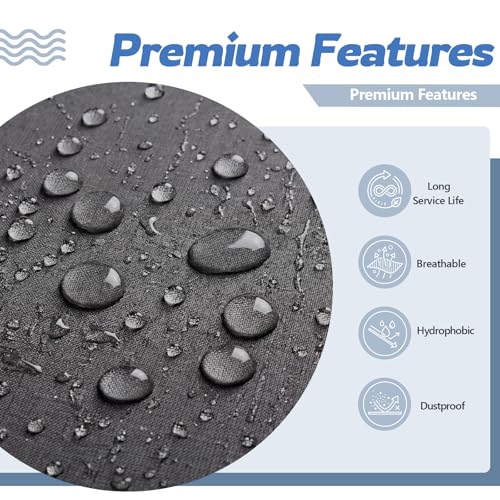 Image of SmoothNovelty 1 Pcs 24''x 24'' Waterproof and Dustproof Prefilter Hydrophobic Mesh Air Filter Fabric, Washable Cut to Fit HVAC Intake Filter, Reusable Polyester Pre Sheet for AC Furnace Vent