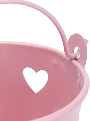 Miniatura 5 de Cubo de metal de hojalata con asa, cubo de hojalata, 12 piezas de mini cubo hueco de lata para almacenamiento de dulces y aperitivos, manualidades