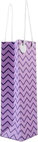 Miniatura 4 de Prime Product Essentials Juego de 12 bolsas de regalo de vino (4 pulgadas x  4 pulgadas x  14 pulgadas), construcción duradera, diseños elegantes