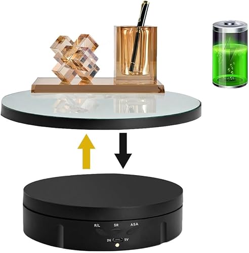Miniatura 37 de JAYEGT Soporte de exhibición giratorio motorizado 3 en 1 con cubierta de repuesto de 5.74/7.08/8.66 pulgadas, carga máxima de 22 libras, modelos 3D