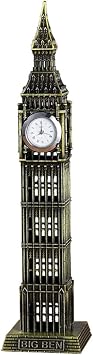 Vintage Desktop Ornaments Gift Retro Big Ben Model Figurine Iron Art Crafts Big Ben Statue Building Sculpture Home Decor