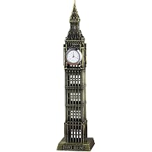 Vintage Desktop Ornaments Gift Retro Big Ben Model Figurine Iron Art Crafts Big Ben Statue Building Sculpture Home Decor