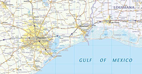 Texas State Wall Map - Extra Large