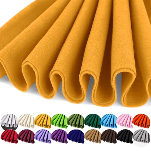 Image of IONTACH 36 inch X 36 inch Soft Felt Fabric 1.6mm Thick (Antique Gold)