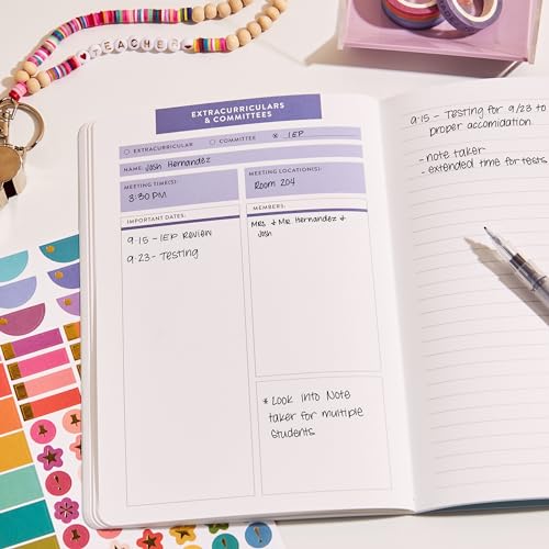 Agenda enseignant compact pour simplifier la planification scolaire