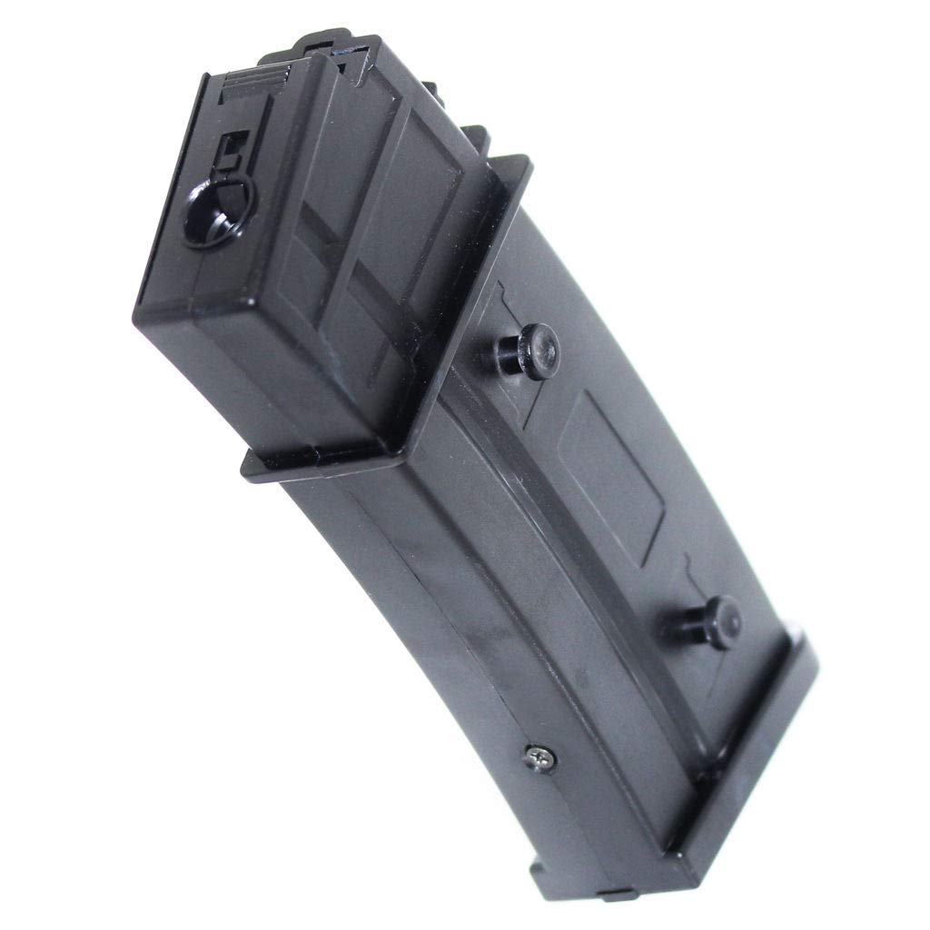 Airsoft Softair Parts Battleaxe 430rd Flash Mag Hi-Cap Magazin für Tokyo Marui Elite Force JG Jing Gong CYMA Classic Army ARES S&T G36 Serie AEG Schwarz