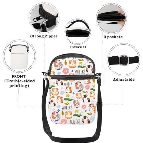 CMNIM Guinea Pig Gifts Guinea Pig Crossbody Purse Guinea Pig Lover Gifts Animal Lover Shoulder Bag for Cavy Owner Gifts4