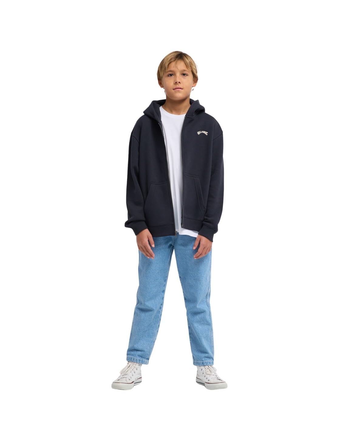 Billabong Felpa con Cappuccio e Zip Arch ZH Y Bambino Nero