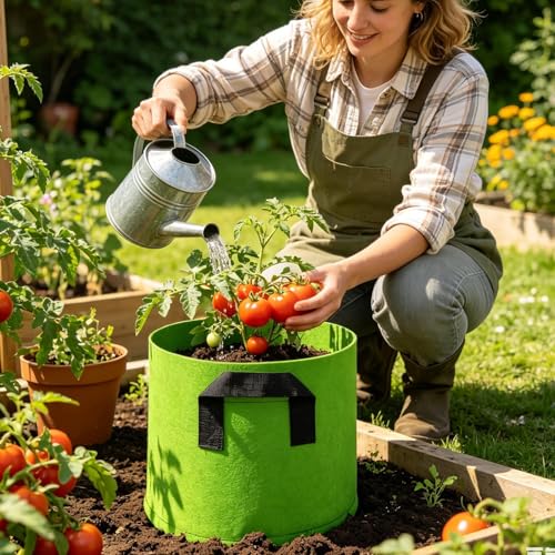 Worki do uprawy tkanin, oddychające, składane, na zewnątrz, torby ogrodnicze, do sadzenia, do ogrodu, patio, podwórka, wewnątrz, domu, szklarni, przedszkola, roślin, ziemniaków, pomidorów