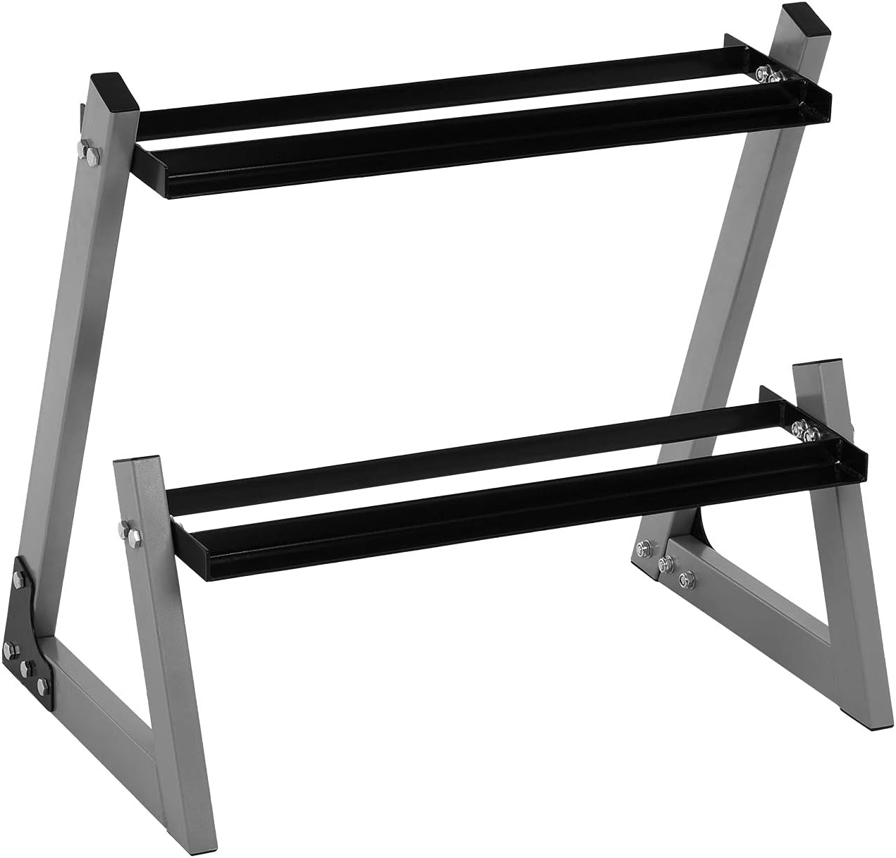 Kettlebell Rack ZFrame Dumbbell Rack Stand Only，2 Tier