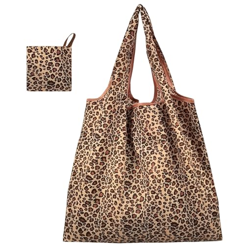 MOAZIFI Shopper Tasche Damen, Leo Tasche, Leopardenmuster, Leo Shopper, Für Arbeit Einkaufen Schule