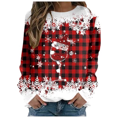 Sweatshirt femme pull-over ajusté manches longues hauts décontractés