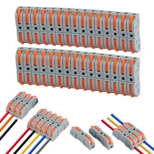 Kabelverbinder 60 Stück Kabelverbinder Kabelklemmen Elektro Kabelverbinder 60 Stück Kabelverbinder Kabelklemmen Elektro