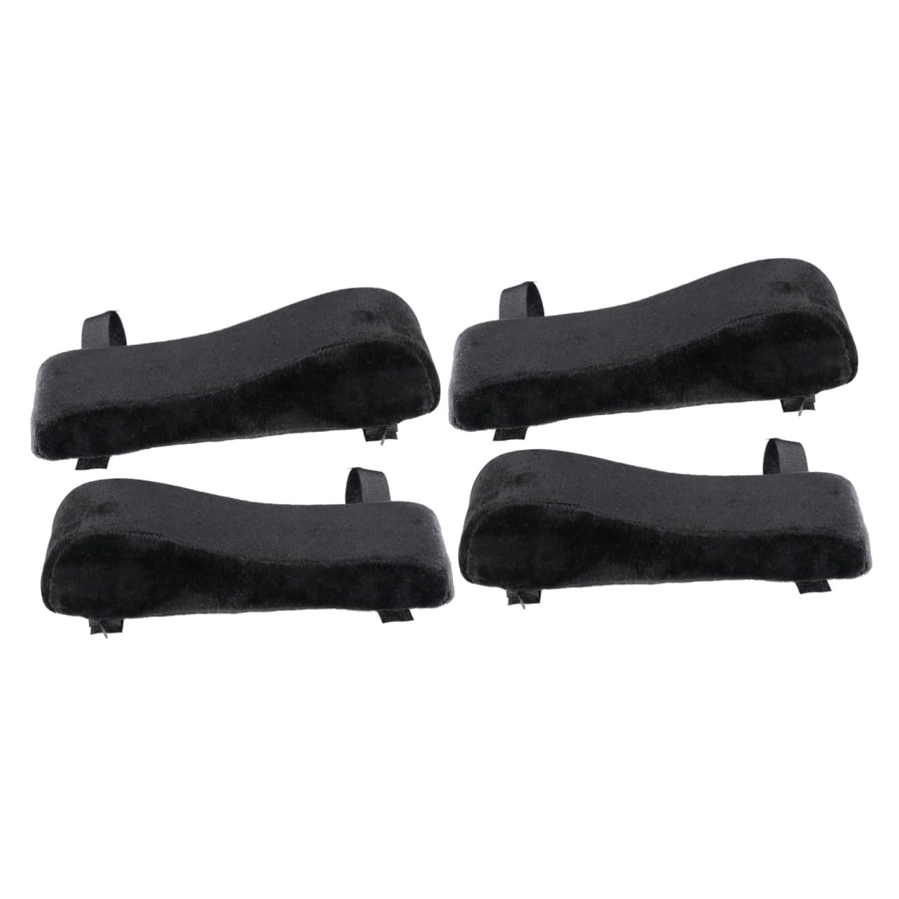 Uonlytech 2 Paires Coussin Accoudoir Mousse à Mémoire pour Chaise Confort Optimal et Support Ergonomique Noir