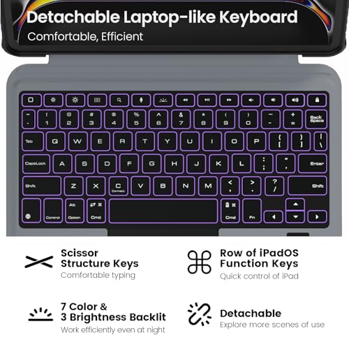 Image of Nillkin Rugged Detachable Keyboard Case with Trackpad for iPad Pro 11 M5 /M4