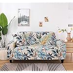 HOOBUY Printed Sofa Cover Stretch Couch Covers Patterned Loveseat Slipcovers for 2 Seater Cushion Couch Love Seat Set (US-YLYZ, 2 Seater/Loveseat) - Image 2