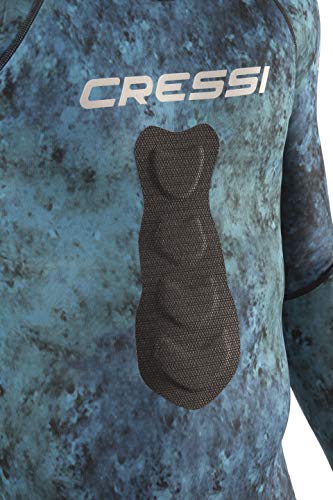 Cressi Blue Hunter Top Wetsuit 2.5Mm, Camo Blue, S #TOP1