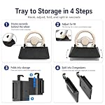 2-in-1 Steering Wheel Tray and Car Laptop Desk with Seat Gap Organizer - Image 4