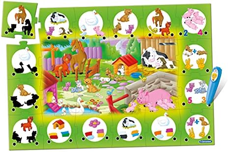 Clementoni - 61877 - Giant Floor Puzzle Farm Animals for children