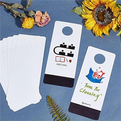 Perchas de perilla de puerta de PVC (30 uds) en blanco 4