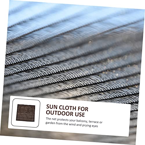 Malla de PE color café HEMOTON para sombra y protección solar exterior en balcón y patio 6