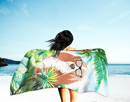 Caroline's Treasures Ck3026Twl3060 Basset Hound Premium Beach-Towels, Multicolor #TOP2