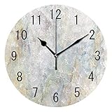 Diseño: reloj de pared redondo silencioso que no se pega (1 pila AAA necesaria, no incluida).