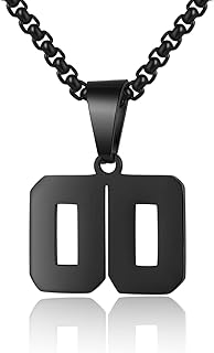 Number Men's Number Pendant Necklace