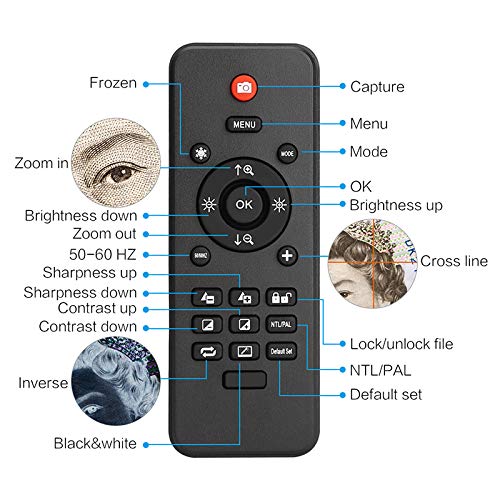 HD Digital-Mikroskop, 7-Zoll-LCD-Bildschirm Einstellbare, HDMI 3D / 1080P / 60 Frames Mikroskop Vergrößerungsglas… – Bild 8