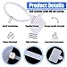 Glarks 200-Pieces 6 Inch Nylon Cable Marker Ties Self-locking Cord Tags Write on Ethernet Label Wire Straps with 3 Marker Pens and 288Pcs White Self-Adhesive Cable Labels for Home and Office Use