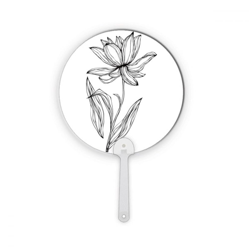 Fleur de lotus ronde en plastique no/no Black Line décoration artisanale