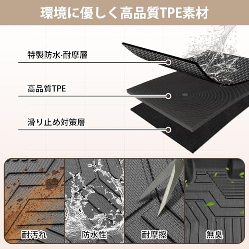 Kotesoto ホンダ N-BOX JF5 JF6 フロアマット 4点セット