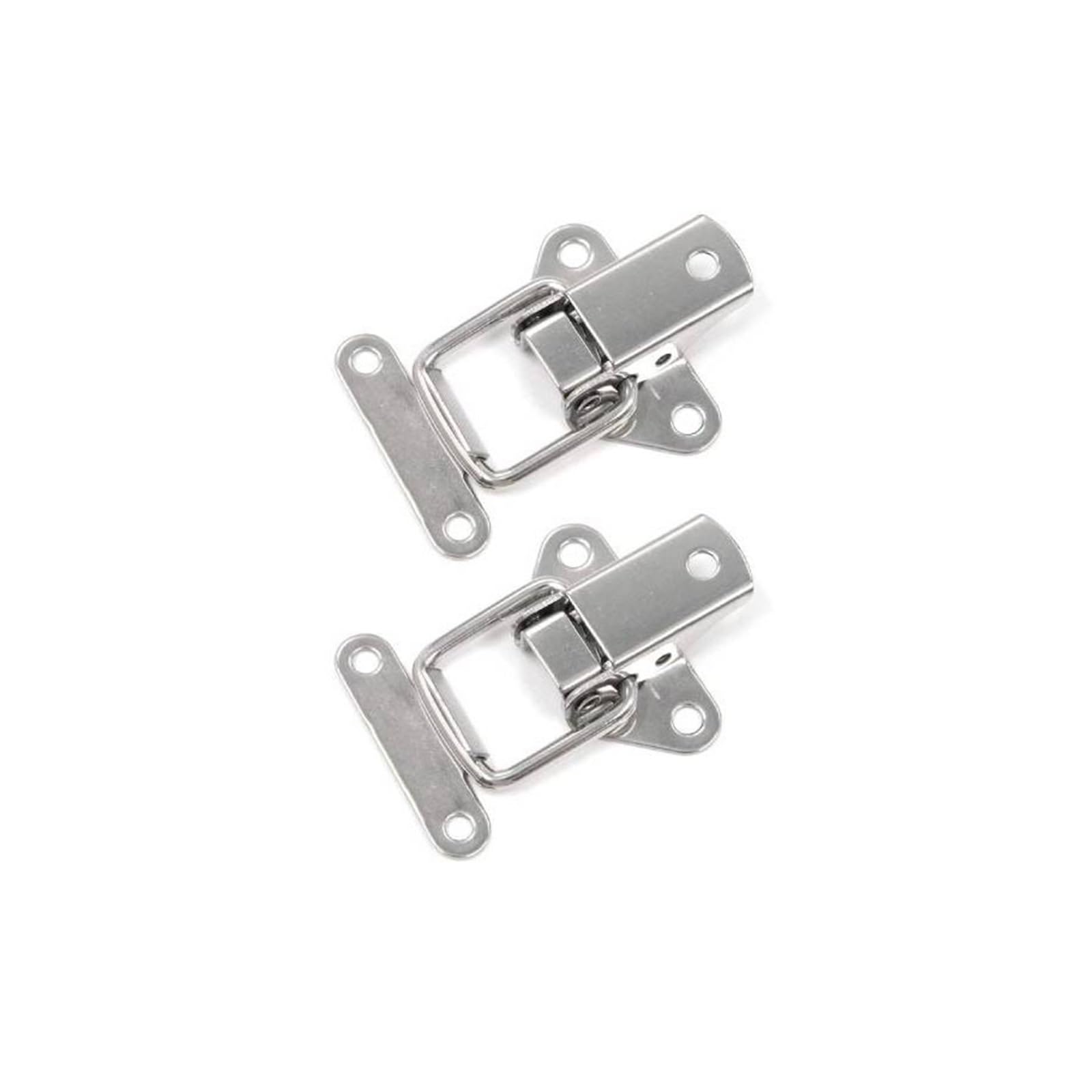 JYABSLNAJ Clasp Lock ，1Pcs 304 Stainless Steel Hasp Toggle Latch Mini Clamps Box Clasp Buckle Trunk Latch Catches Cabinet Latch Hasp Toolbox Toggle Lock