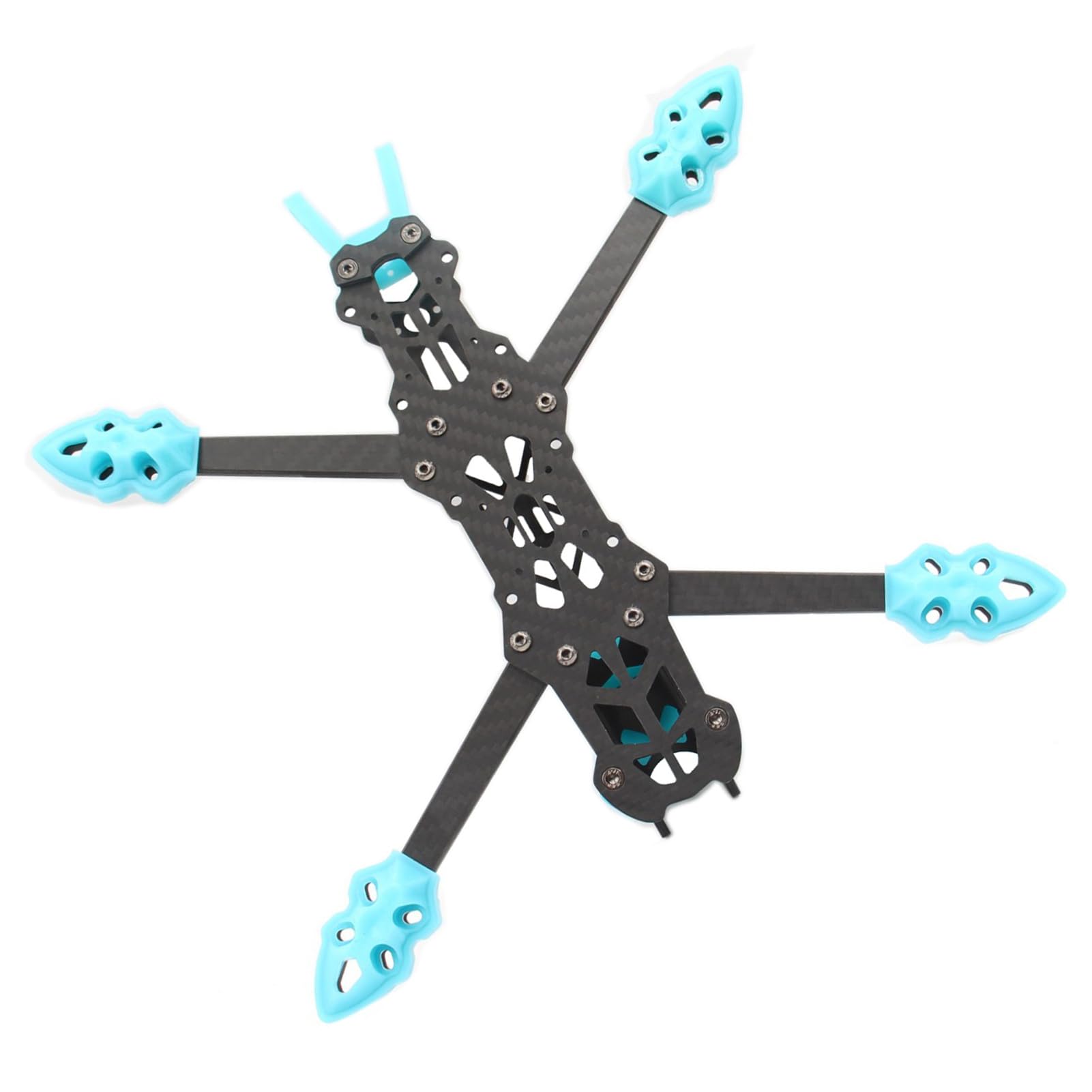 HUIOP Mark4 Marco de fibra de carbono FPV de 5 pulgadas, distancia entre ejes, brazo de 5 mm, marco de largo alcance para dron cuadricóptero de carreras