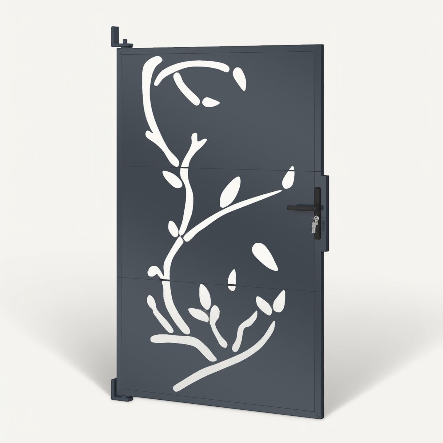 IDMarket - Portillon 100 x 155 cm en acier